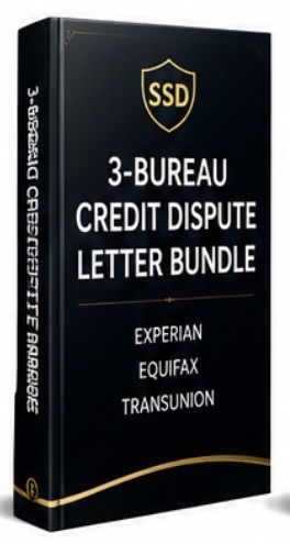 3-Bureau Credit Dispute Letter Bundle cover